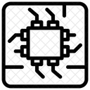 Microprocesseur Puce Electronique Microcontroleur Icône