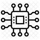 Microprocesseur Puce Electronique Circuit Imprime Icône