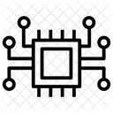 Microprocesseur Puce Electronique Circuit Imprime Icône