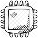 Microprocesseur Puce Electronique Circuit Icône