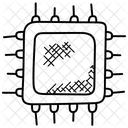Microprocesseur Puce Electronique Circuit Icône