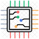 Microprocesseur Puce Electronique Circuit Icône