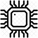 Microprocesseur Puce Electronique Circuit Icône
