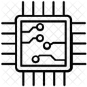 Microprocesseur Puce Electronique Circuit Icône