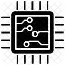 Microprocesseur Puce Electronique Circuit Icône