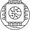 Microprocesseur Puce Electronique Circuit Icône