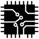 Puce CPU Microprocesseur Puce Processeur Icône