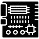 Microprocesseur Puce Electronique Circuit Imprime Icon