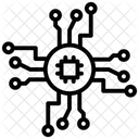 Microprocesseur Puce Electronique Circuit Imprime Icône