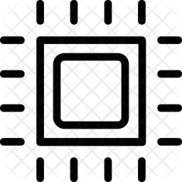 Microprocessor Icon - Download in Line Style