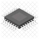 Microprocessor Microchip Circuit Board Icon