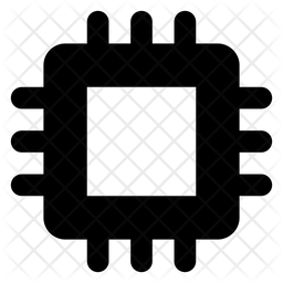 Microprocessor Icon - Download in Glyph Style