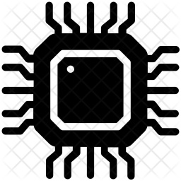 Microprocessor Icon - Download in Glyph Style