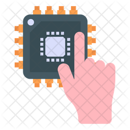 Microprocessor Icon - Download in Flat Style