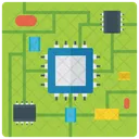 Microprocessor Chip Microchip Icon
