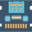 Microprocessor Chip  Icon