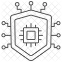 Microprocessor Thinline Icon Icon