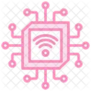 Microchip Duotone Line Icon Icon