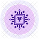 Microchip Line Icon Icône