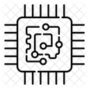 Puce Informatique Puce Electronique Circuit Integre Icône