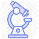 Microscope Duotone Line Icon Icon