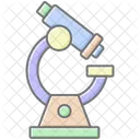 Microscope Lineal Color Icon Icon