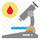 Microscope Blood Observation Icon