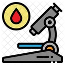 Microscope Blood Observation Icon