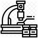 Microscope Investigation Laboratory Icon
