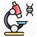 Microscope and dna  Icon