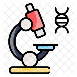 Microscope and dna  Icon