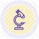 Microscope Color Circle Icon Icon