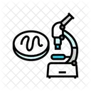 Microscope Worm Parasite Icon