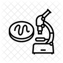 Microscope Worm Parasite Icon