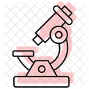 Microscope Color Shadow Line Icon 아이콘