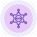 Microservices Color Circle Icon Icon