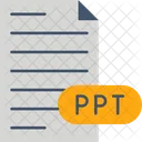 Legado De Apresentacao Do Microsoft Powerpoint Documento Extensao Ícone