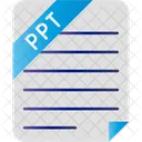 Microsoft Powerpoint Presentation Legacy File File Type Icon