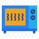 Microwave Heating Cooking Icon