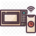 Internet Of Things Microwave Oven Remote Icon