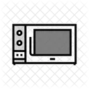 Microwave Oven Cooking Icon