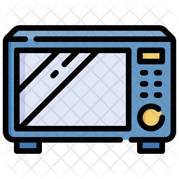 Microwave Icon - Download in Colored Outline Style