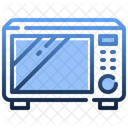 Microwave Icon - Download in Colored Outline Style