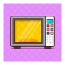Microwave Oven Cooking Icon