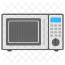 Microwave Oven Heating Icon