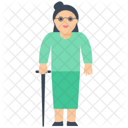 Middle Age Woman Icon