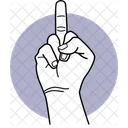 Middle Finger Fuck Finger Icon