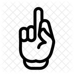 middle finger (black) Emoji - Download for free – Iconduck