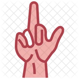 Middle Finger  Icon