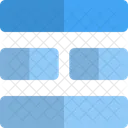 Middle horizontal grid  Icône